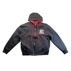 Vtg Kansas City Chiefs NFL Team Apparel‎ Jacket Mens Sz Large Heavy Duty Vintage